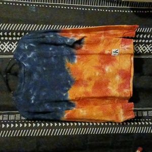 Calvin Klein Hood-less sweatshirt tie dye